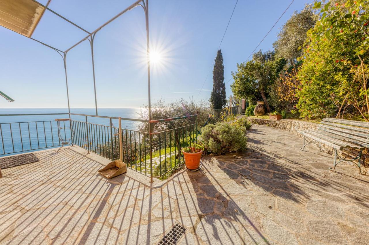 Casaviva - Ampio Trilocale Vista Mare Con Piscina - Pieve Alta Apartamento Pieve Ligure Exterior foto