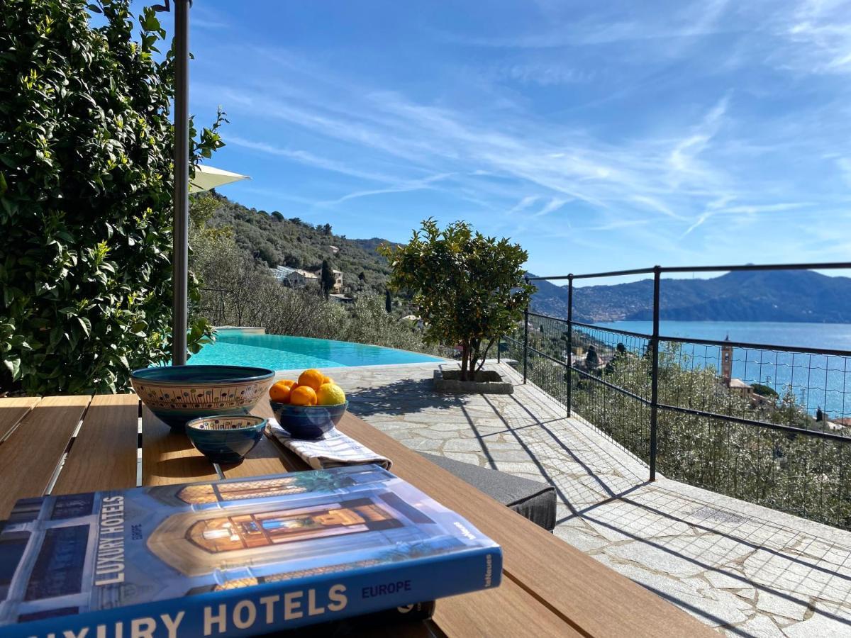 Casaviva - Ampio Trilocale Vista Mare Con Piscina - Pieve Alta Apartamento Pieve Ligure Exterior foto