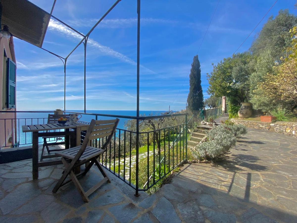 Casaviva - Ampio Trilocale Vista Mare Con Piscina - Pieve Alta Apartamento Pieve Ligure Exterior foto